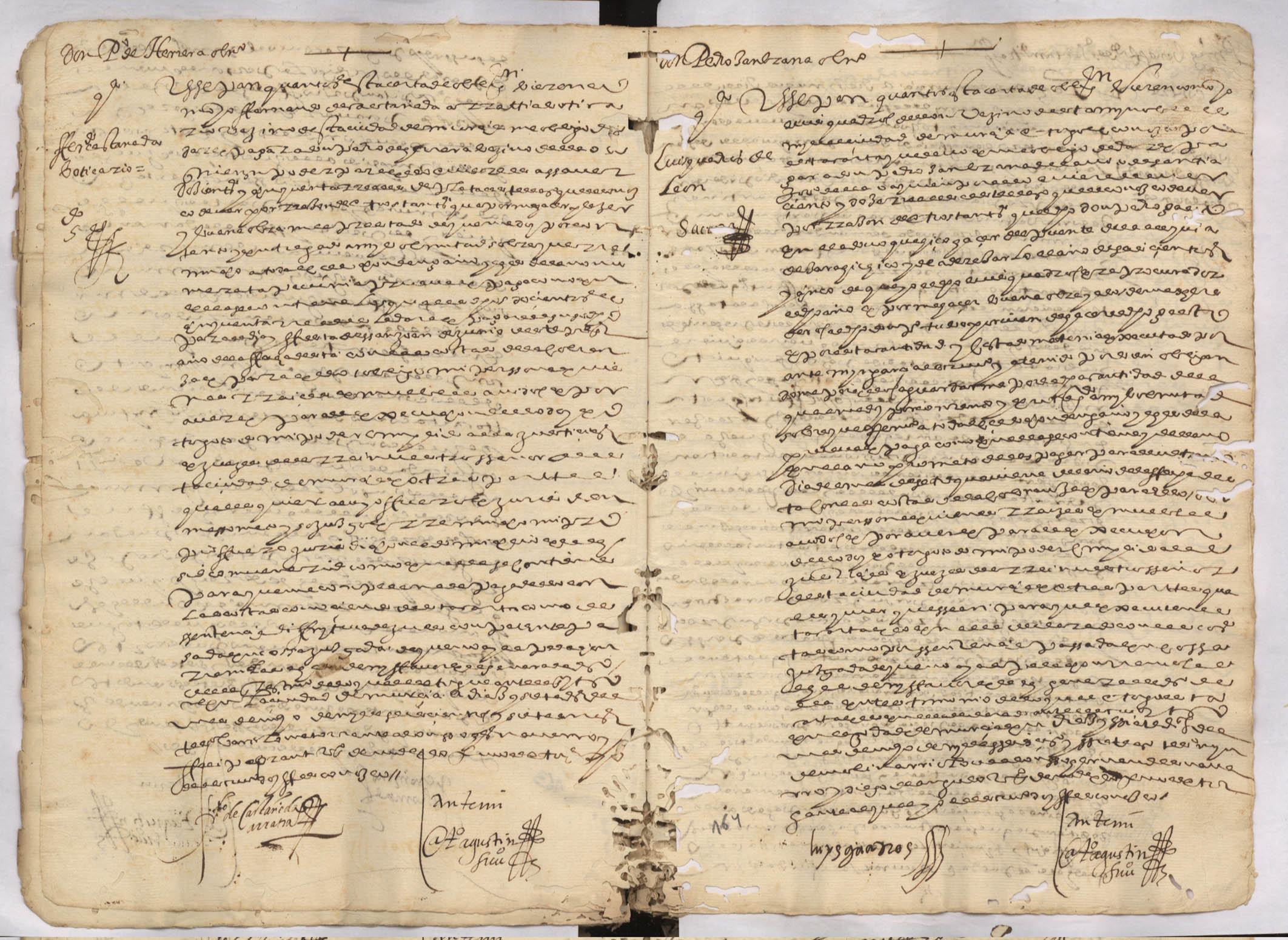 Registro de Antonio Agustín, Ginés Baltasar y Antonio Escobedo, Murcia de 1606-1610.